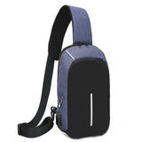 Men's Anti-Theft Messenger Bag with USB Charging