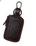 Men's Leather Car Key Bag Retro Style