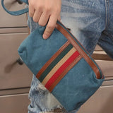 Men's Canvas Handbag Large Capacity Wallet Bag