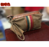 Men's Canvas Handbag Large Capacity Wallet Bag