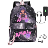 Canvas USB Laptop Bag Backpack with Pencil Case