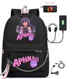Canvas USB Laptop Bag Backpack with Pencil Case