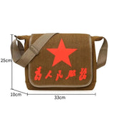 Men's Vintage Canvas Messenger Bag Shoulder Crossbody Tool Bag