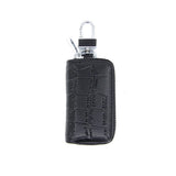 Leather Key Bag with Zipper for Men and Women