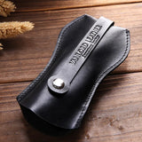 Men's Leather Mini Car Key Bag Small Waist Pull Large Capacity