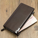 Men's Long Wallet Zipper Clutch Bag Multifunctional European Style