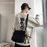 Canvas Messenger Bag Unisex Postman Shoulder Bag