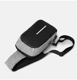 Men's Messenger Chest Bag USB Charging Multifunctional Travel Storage