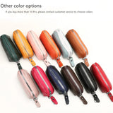 Men's Leather Key Wallet Organizer Zipper Pouch Keychain Holder