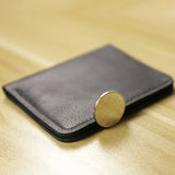 Men's Ultra-Thin Leather Clip Wallet Soft Brown Bag