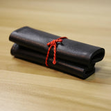 Men's Ultra-Thin Leather Clip Wallet Soft Brown Bag