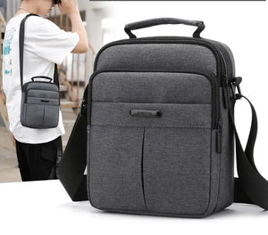 Men's Nylon Shoulder Bag Small Backpack Business Handbag