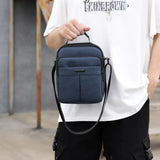 Men's Nylon Shoulder Bag Small Backpack Business Handbag