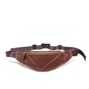 Men's Waist Bag PU Retro Messenger Mobile Phone Bag