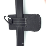 Men's Vertical Waist Leather Bag with Phone Pocket