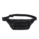 Men's Leather Waist Bag Shoulder Bag Chest Bag Sports Soft Leather