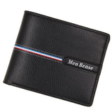 Men's Retro Hinge Bronzing Print Wallet