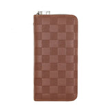 Men's Long Wallet Buckle Embossed Trifold Business 596