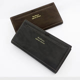 Men's PU Leather Wallet Long Business Handbag
