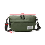Canvas Shoulder Bag Big Capacity Belt Pouch Crossbody Pack