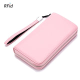Men's Genuine Leather Zipper Clutch Bag Wallet