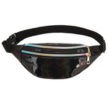 Men Women Laser Waist Bag Multifunction Chest Bag Double Pocket