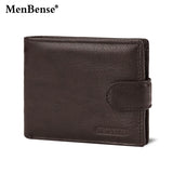 Men Short Wallets Leather Zipper Hasp Mini Purse Gentleman Male Bag