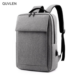 Waterproof Nylon Men's Backpack USB Charging Laptop Rucksack