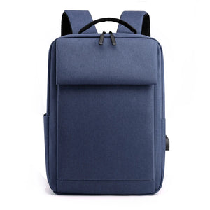 Waterproof Nylon Men's Backpack USB Charging Laptop Rucksack