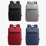 Waterproof Nylon Men's Backpack USB Charging Laptop Rucksack