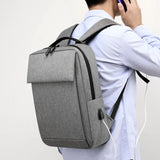 Waterproof Nylon Men's Backpack USB Charging Laptop Rucksack