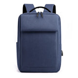 Waterproof Nylon Men's Backpack USB Charging Laptop Rucksack