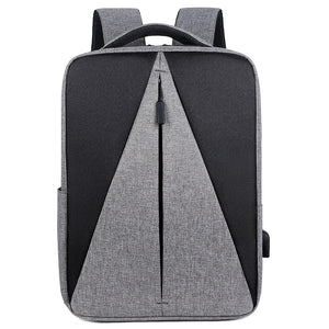 Waterproof Oxford Cloth Backpack USB Charging Rucksack