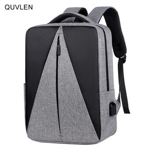 Waterproof Oxford Cloth Backpack USB Charging Rucksack