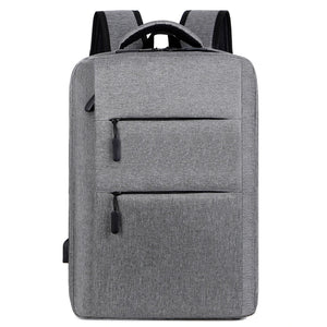Waterproof Oxford Men's Laptop Backpack with Charging Port