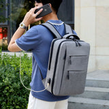 Waterproof Oxford Men's Laptop Backpack with Charging Port