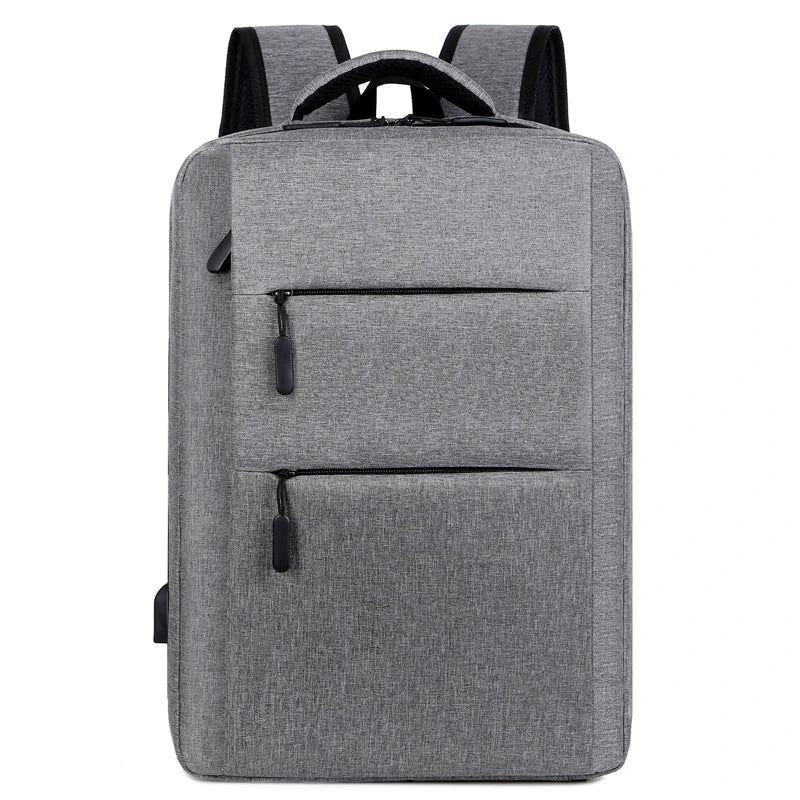 Waterproof Oxford Men's Laptop Backpack with Charging Port
