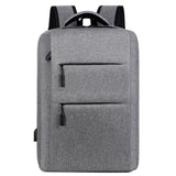 Waterproof Oxford Men's Laptop Backpack with Charging Port
