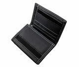 Men Boys Biker Canvas Trifold Wallet Purse with Chain
