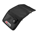Biker Studded Trifold Canvas Wallet with Security Chain