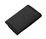 Biker Studded Trifold Canvas Wallet with Security Chain