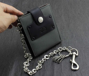 Mens Boys Biker Trucker Wallet With Long Key Chain