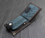 Mens Boys Biker Trucker Wallet With Long Key Chain