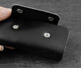 Men's Leather Wallet Key Rings Holder Chain Wallet Case
