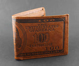 Mens 100 Dollars Bill Money Wallets Purse Unique