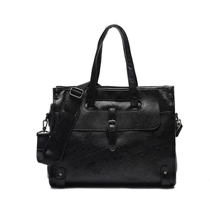 New Men's Leather Office Bag - Stylish and Functional