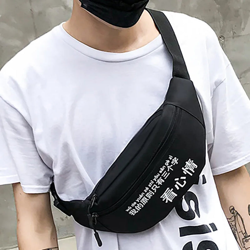 Leather Waist Pack Sport Single Shoulder Bag