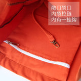 French Print Canvas Shoulder Bag for Women