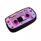 Mermaid Disco Pen Box Student School Anime Zipper Pen Bag