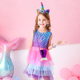 Mermaid Princess Jewelry 62Pcs Pretend Play Set Halloween Birthday Party Gift
